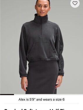 Lululemon Softstreme Half Zip - Black - L